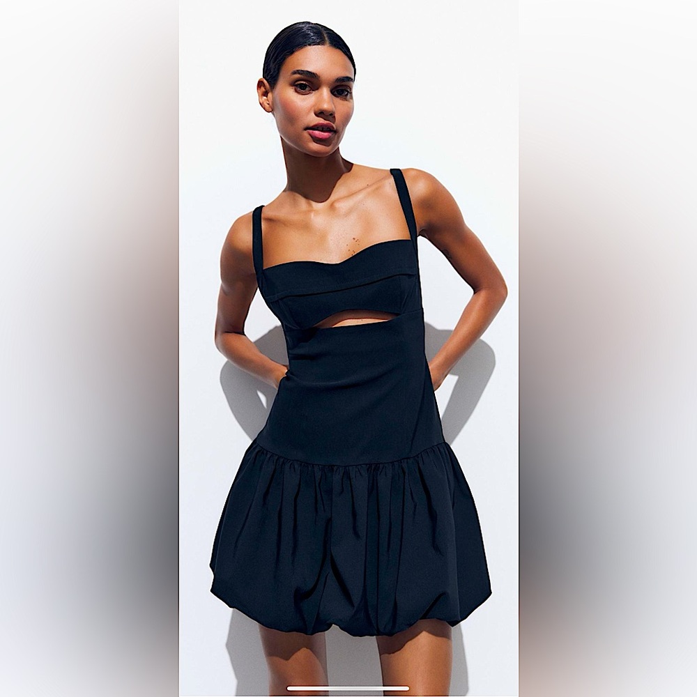 ZARA BALLOON MINI DRESS